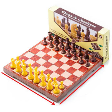 Chess Board Folding Board & International Chess Set for Party Family Activities Chess Set