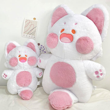 Blush Cat Plush Toy 13.8 in-Super Soft Cuddle Stuffed Plush Doll
