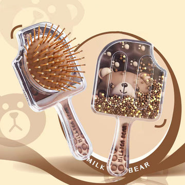 Bear Air Cushion Hair Brush - Travel Detangling Brush