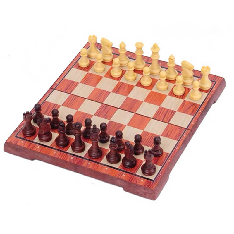 Chess Board Folding Board & International Chess Set for Party Family Activities Chess Set